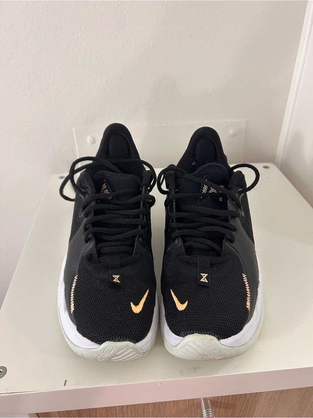 Nike W/8  or Y/6.5 Sneakers with Orange Accents